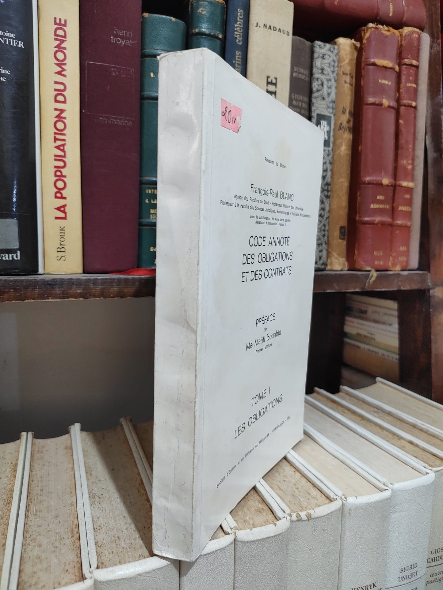 Blanc - Code annoté des obligations et des contrats tome 1