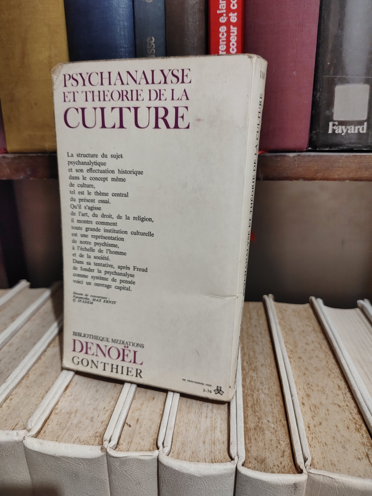 Kaufmann - Psychanalyse et théorie de la culture