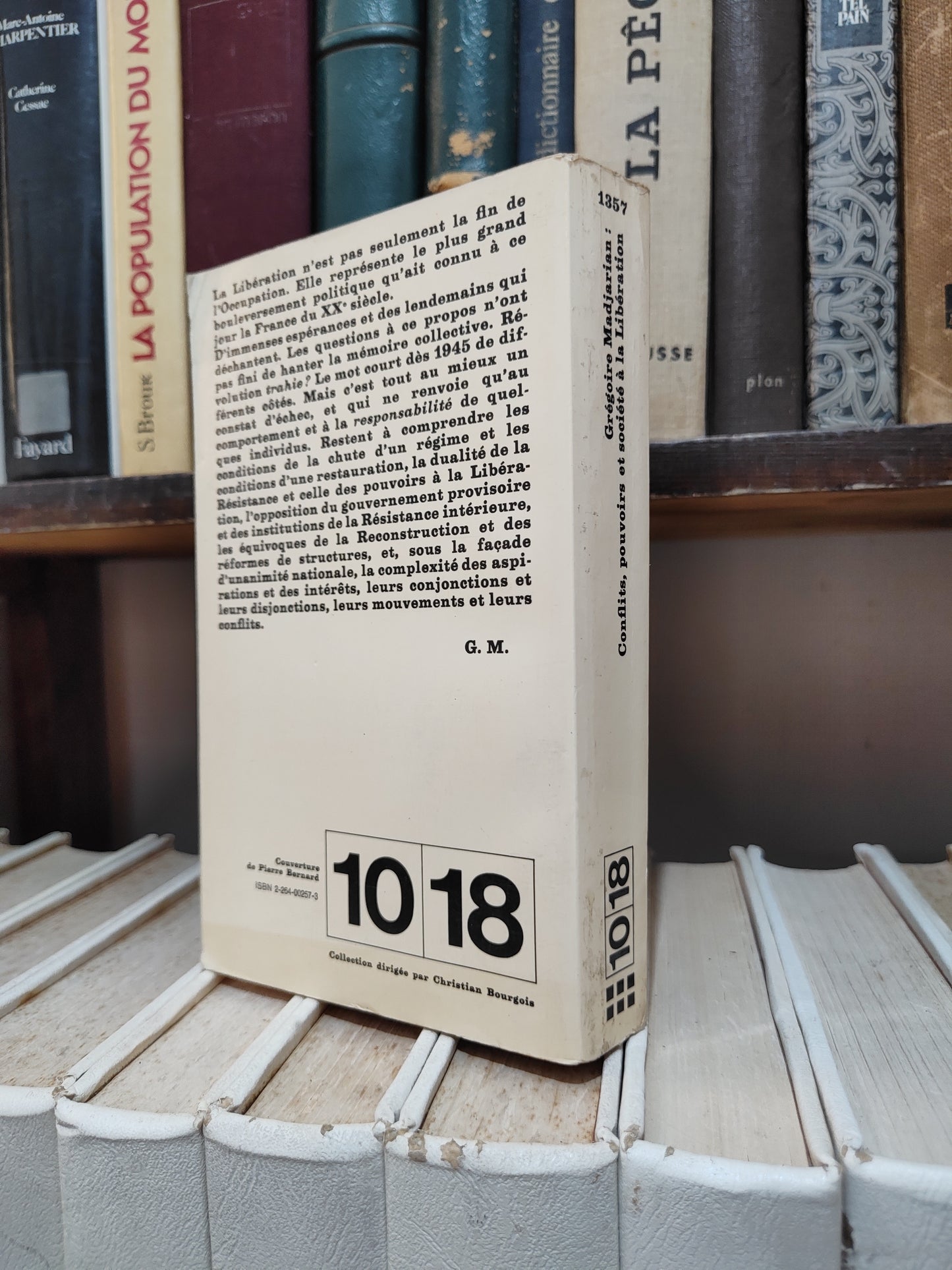 Madjarian - Conflits, pouvoir et société à la libération