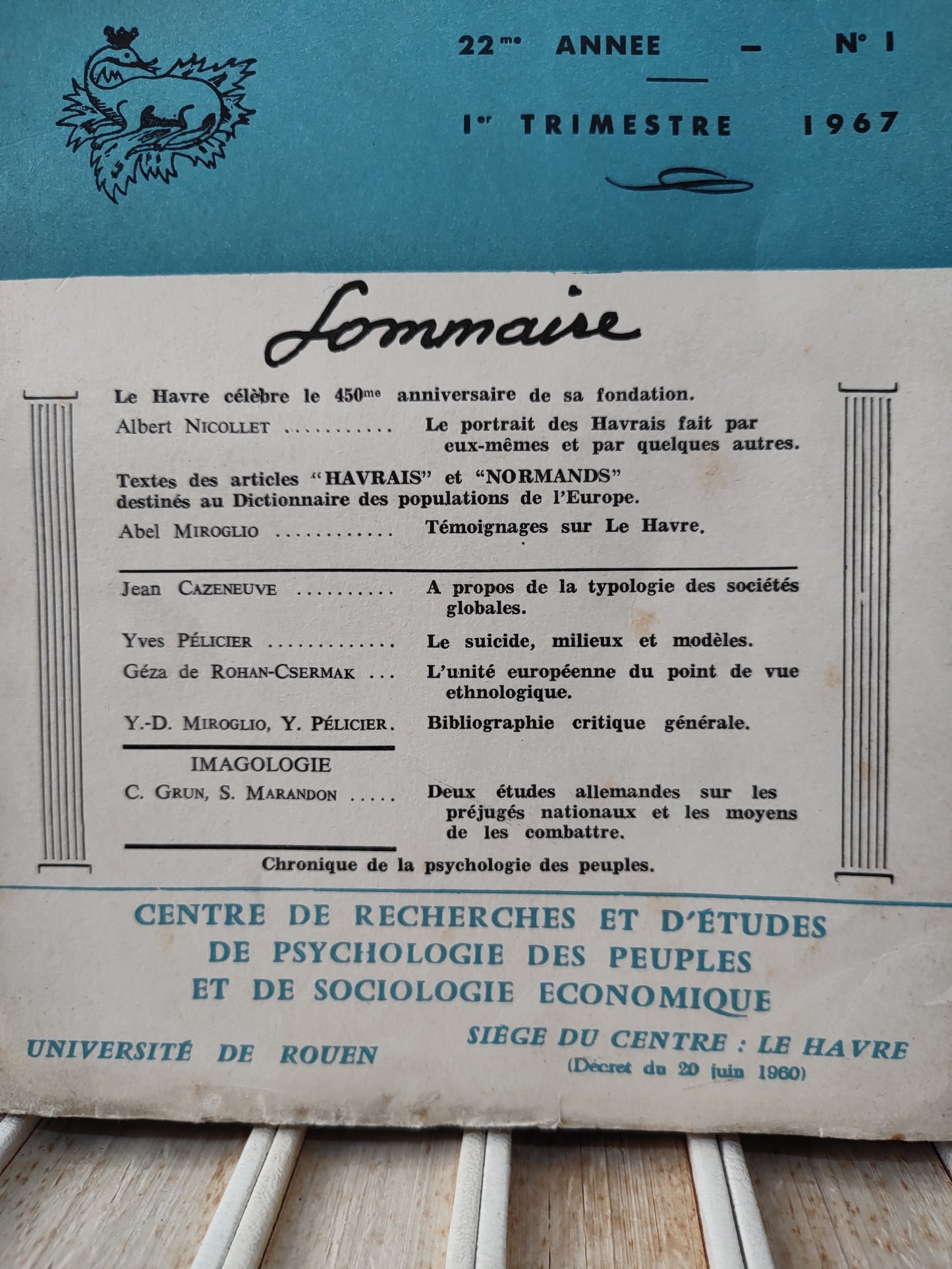 Psychologie des peuples N 1