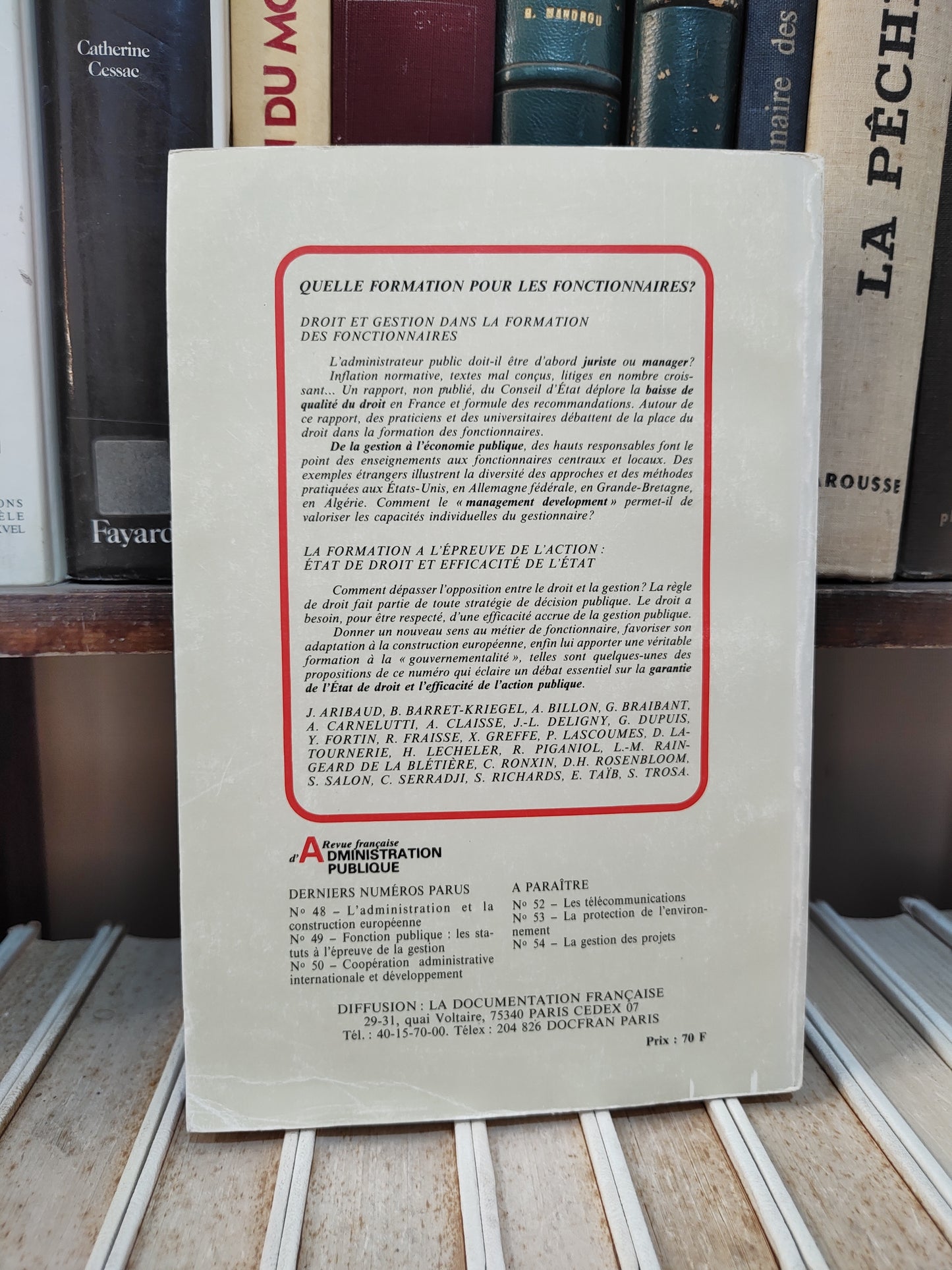 Quelle formation pour les fonctionnaires Revue française d'administration publique n 51