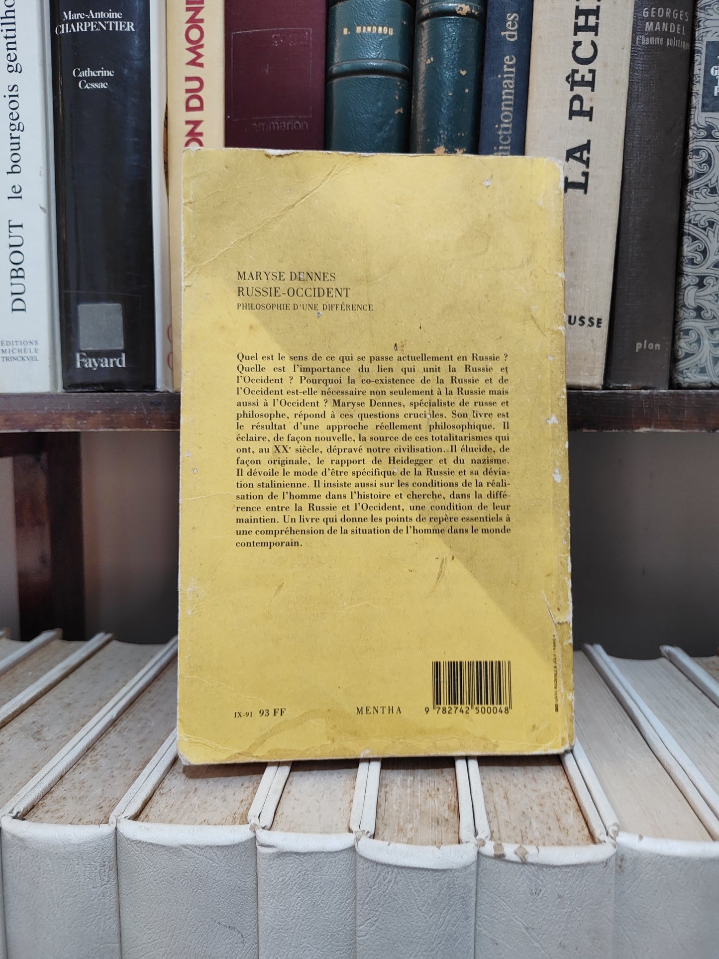 Dennes - Russie-occident philosophie d'une différence