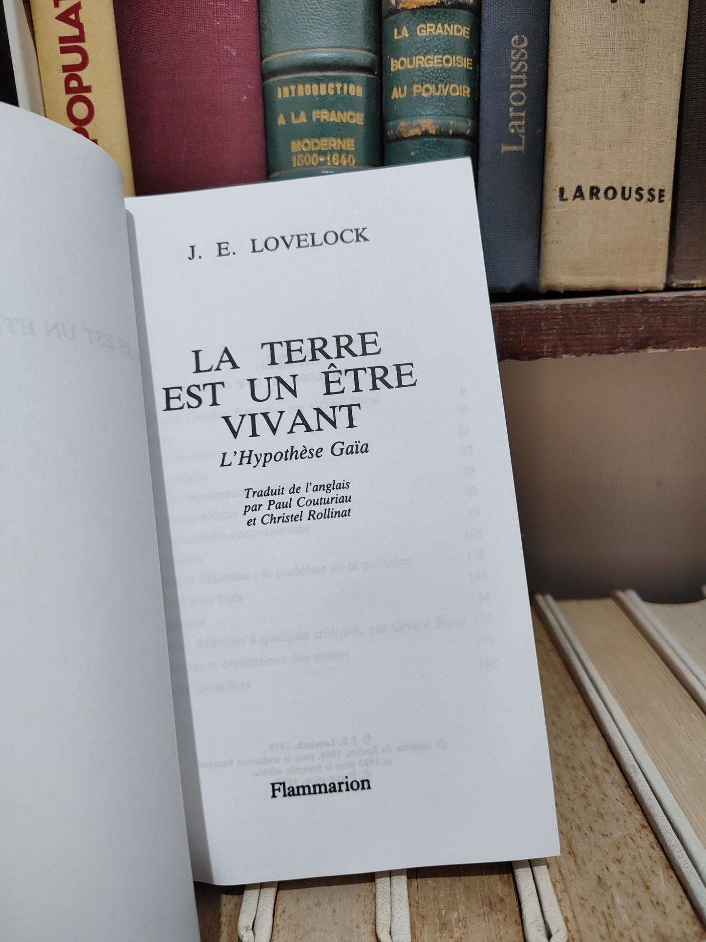 Lovelock - La terre et un etre vivant