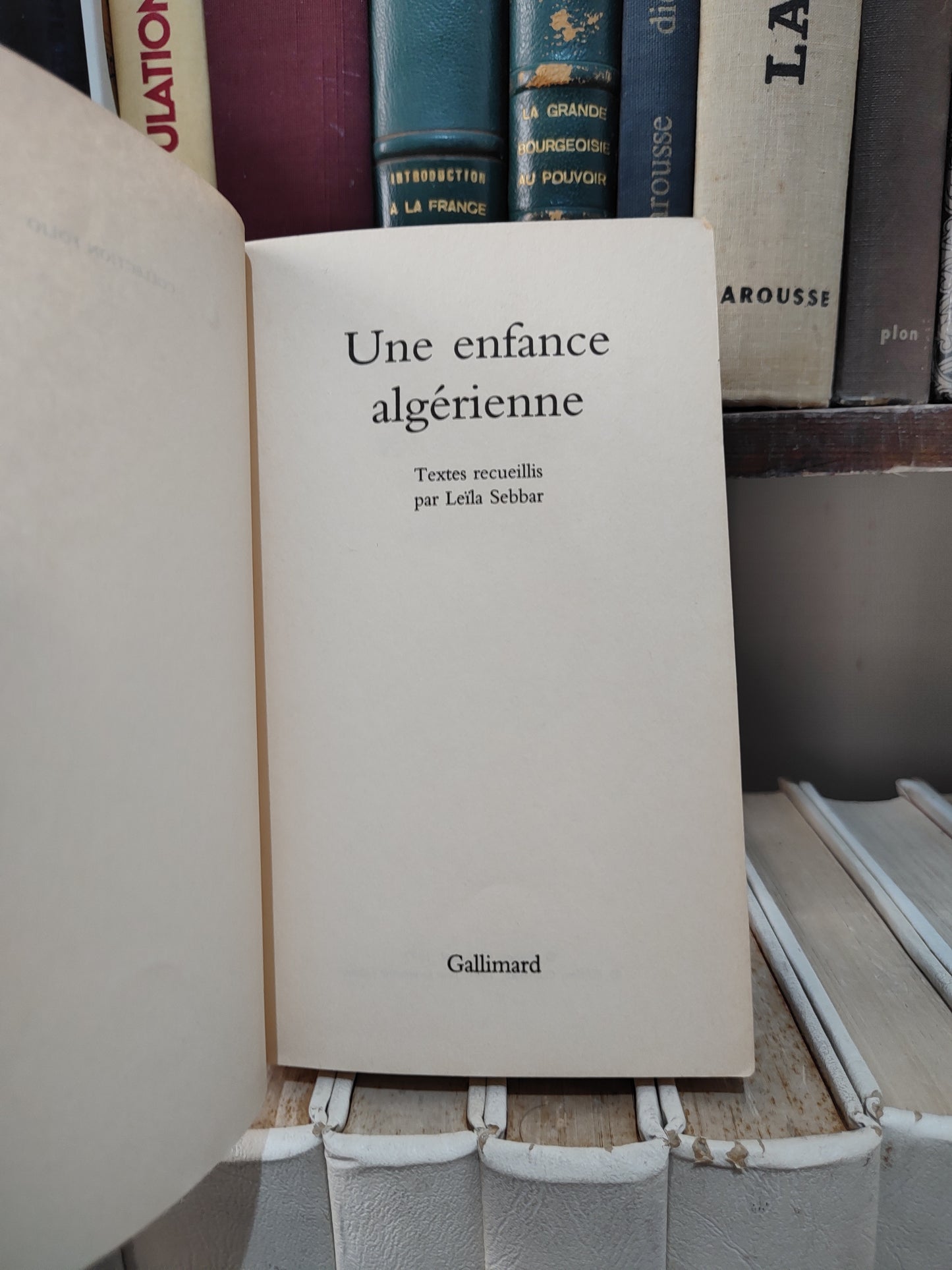 Sebbar - une enfance algérienne