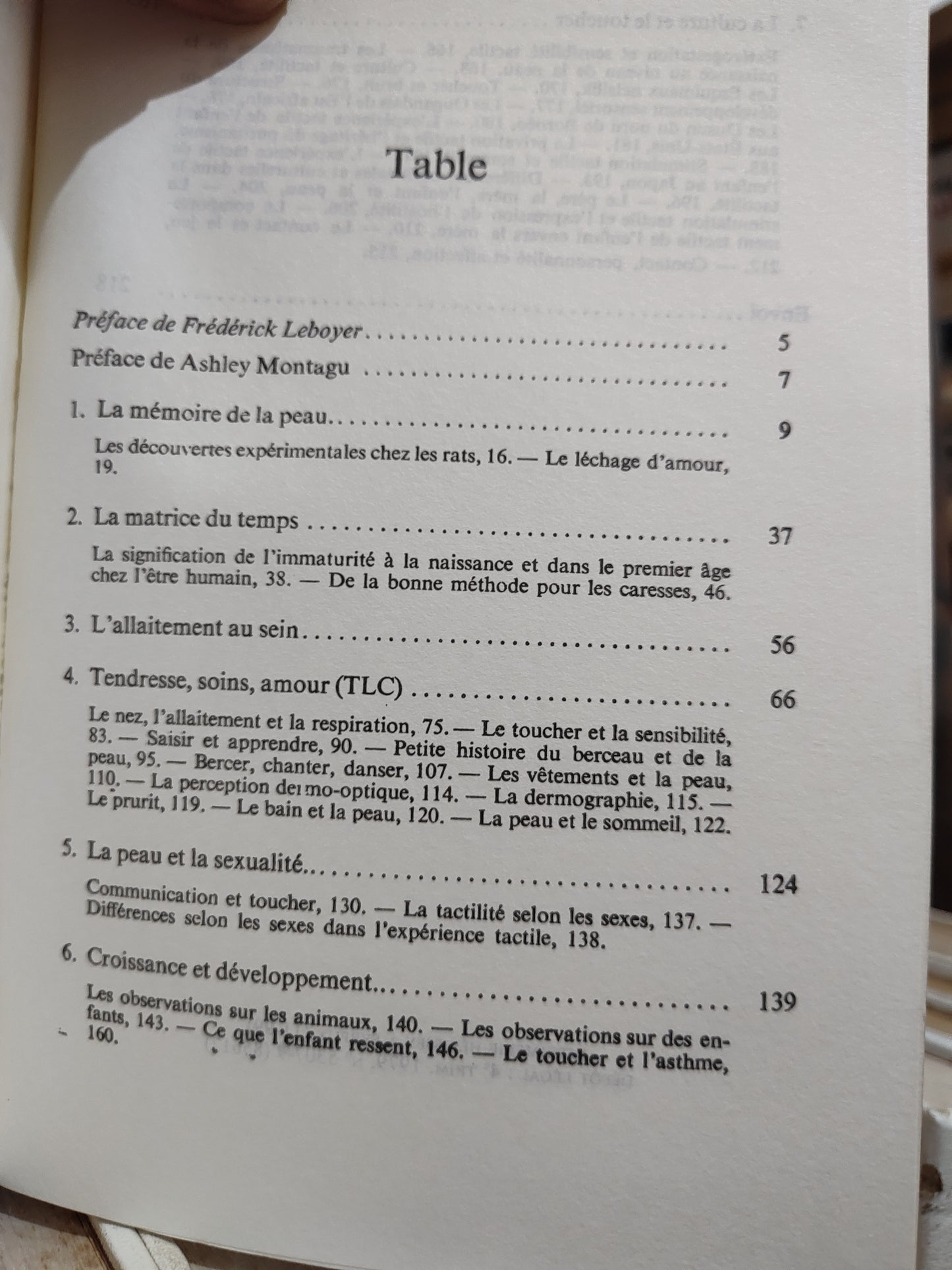 Montagu - La peau et le toucher un premier language