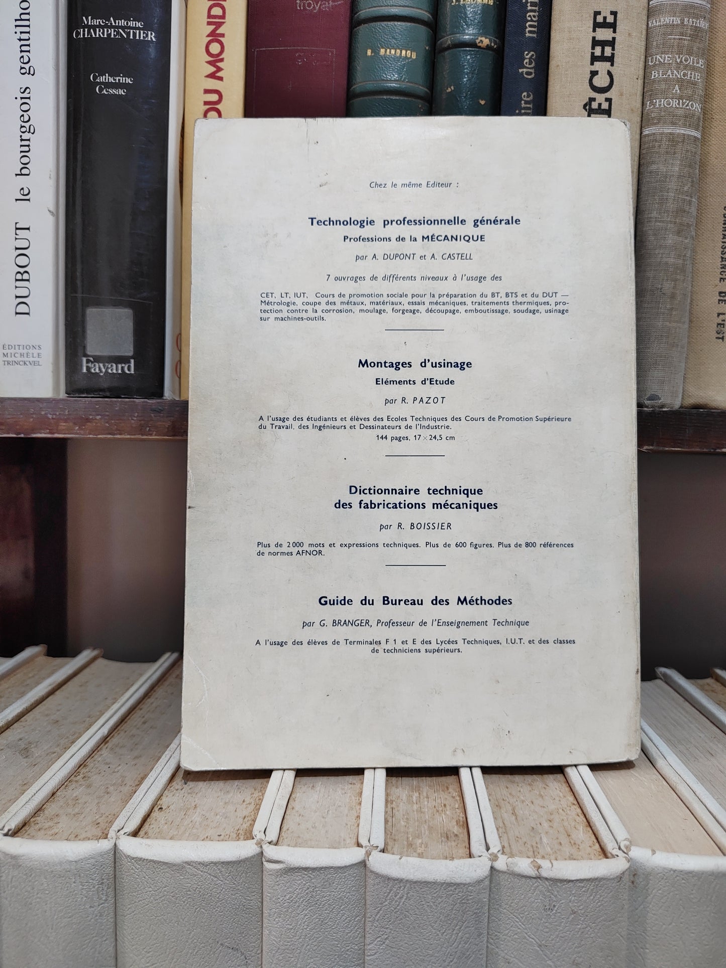 Paoletti - Étude logique des gammes d'usinage
