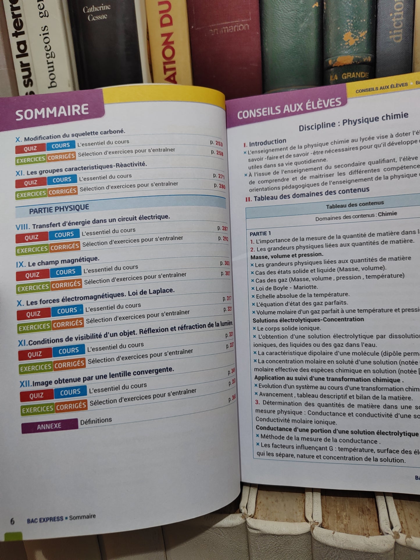 Bac express 1er bac physique chimie