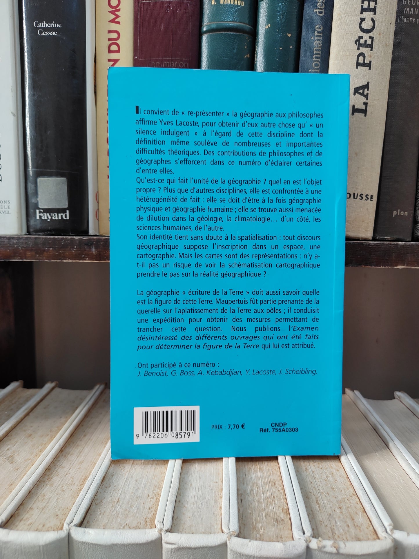 Cahiers philosophiques n 93 dossier géographiques