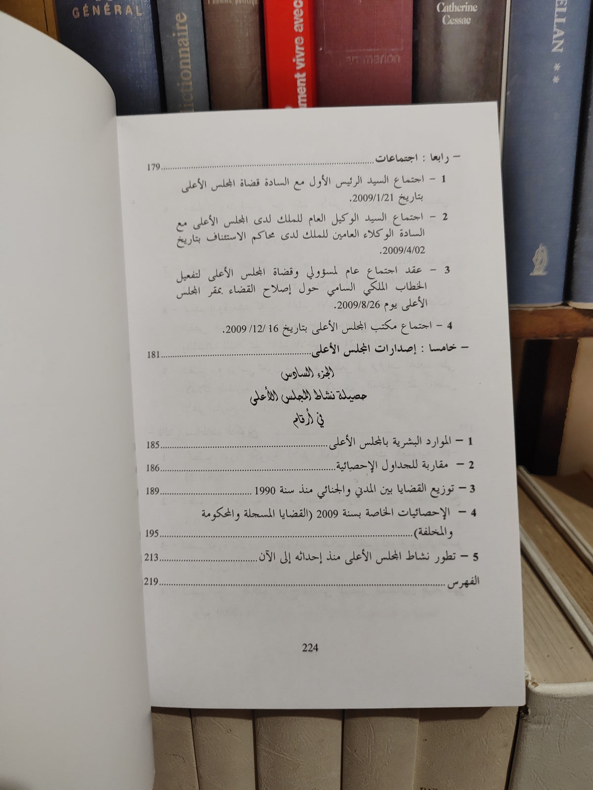 التقرير السنوي للمجلس الاعلى 2009