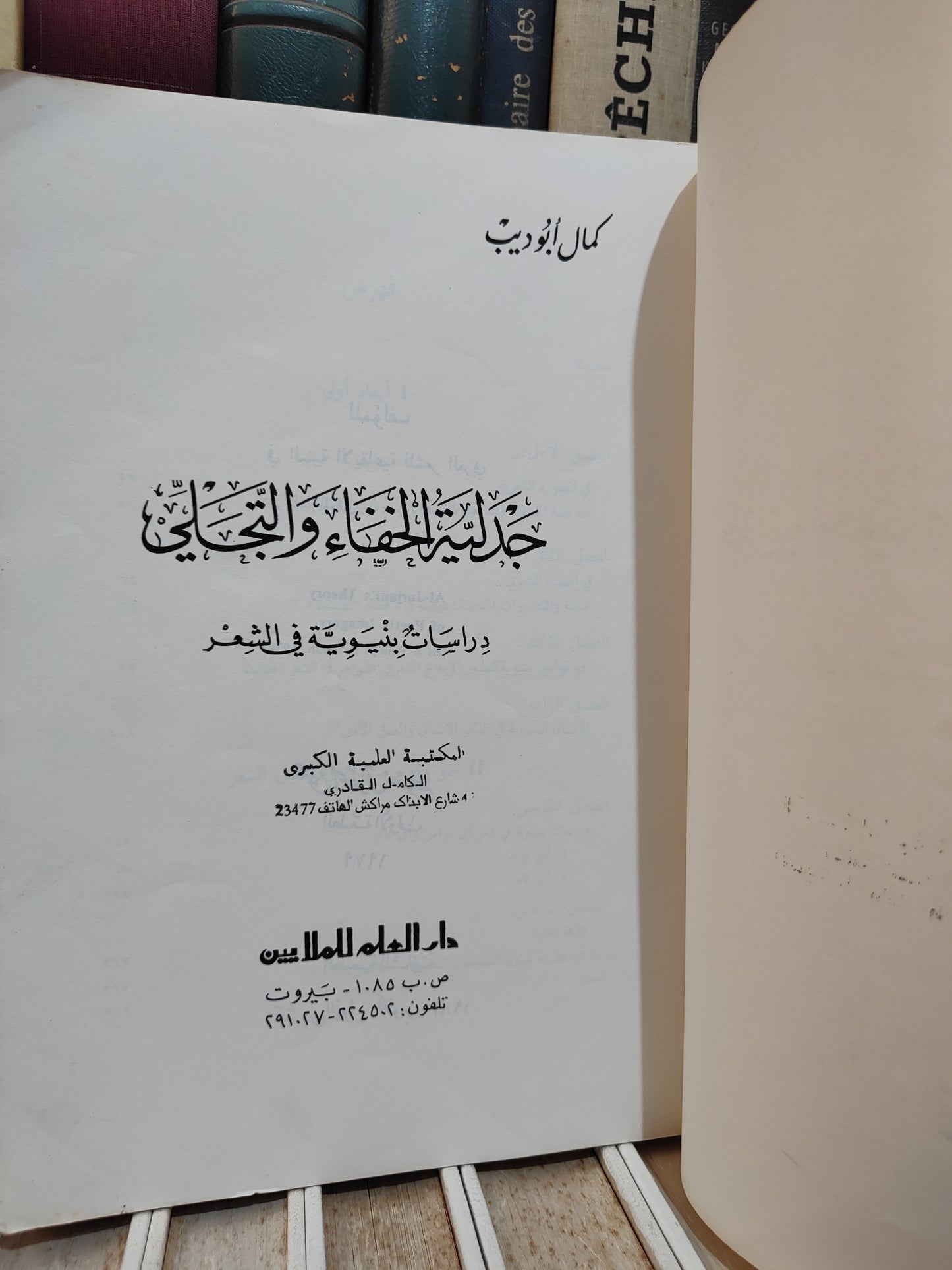 ابو ديب - جدلية الخفاء و التجلي