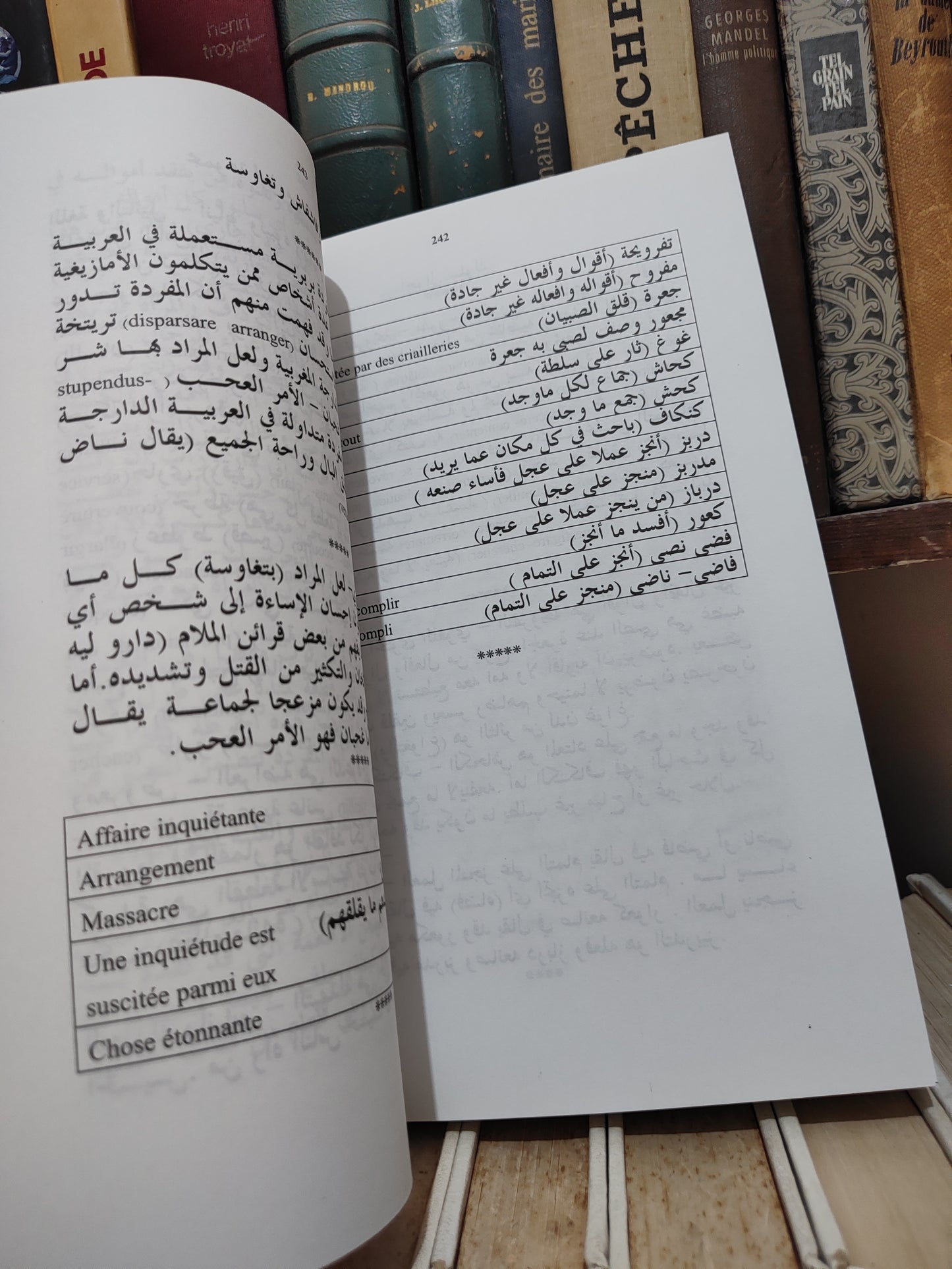 بلقزيز - المفردات الداردة من العربية الدارجة المغربية