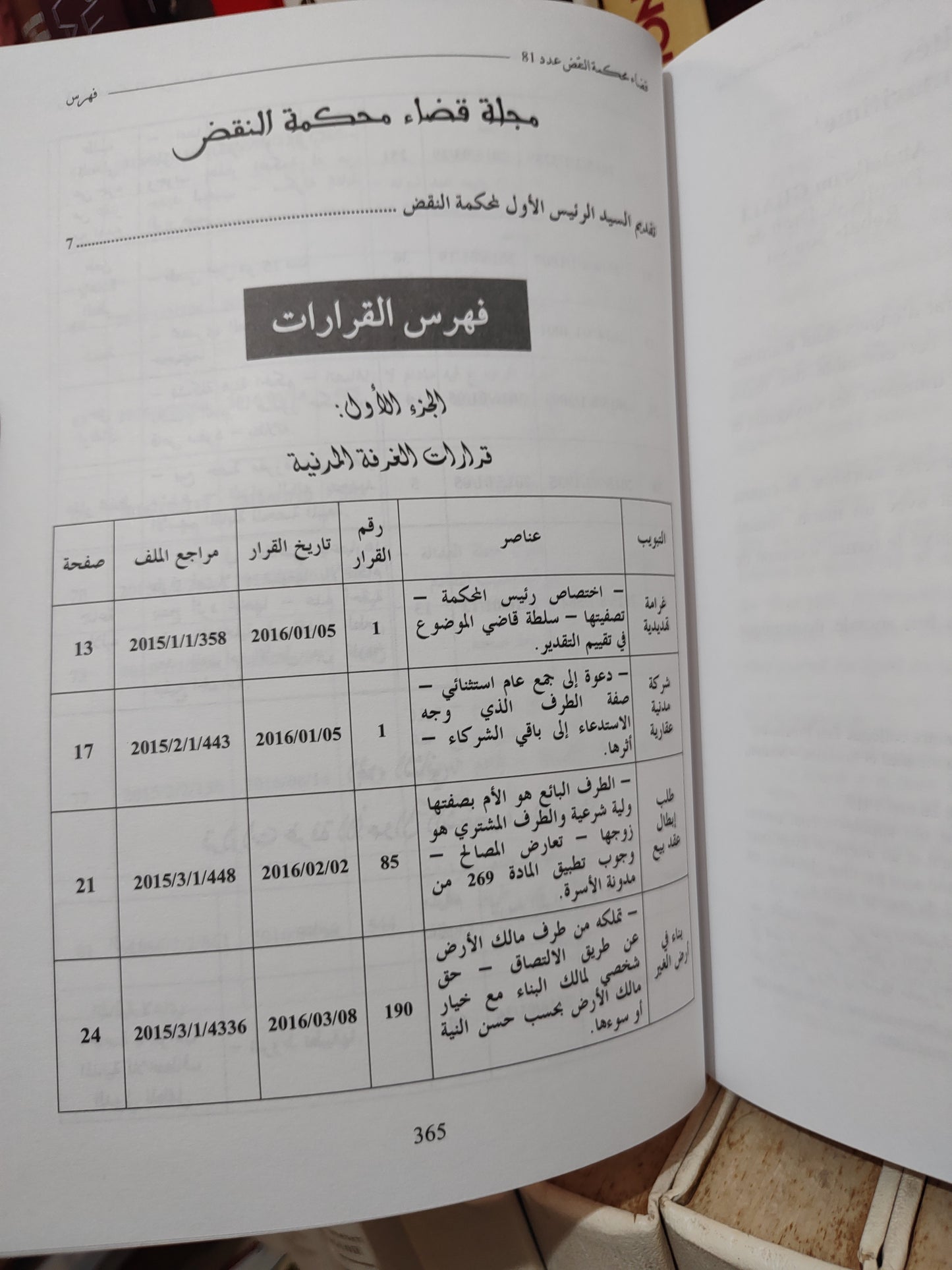 مجلة قضاء محكمة النقض عدد 81