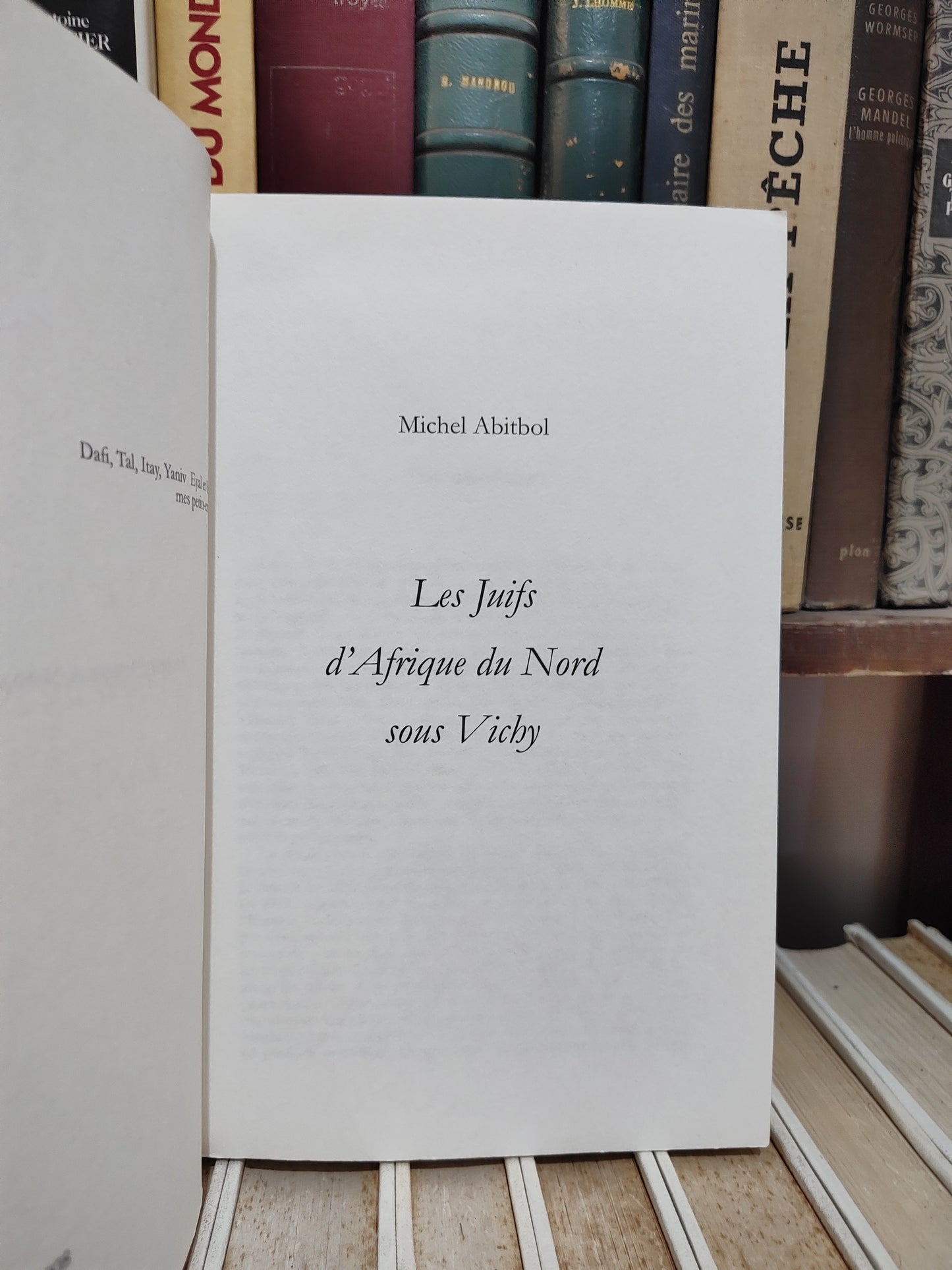 Abtibol - Les juifs d'Afrique du Nord sous Vichy