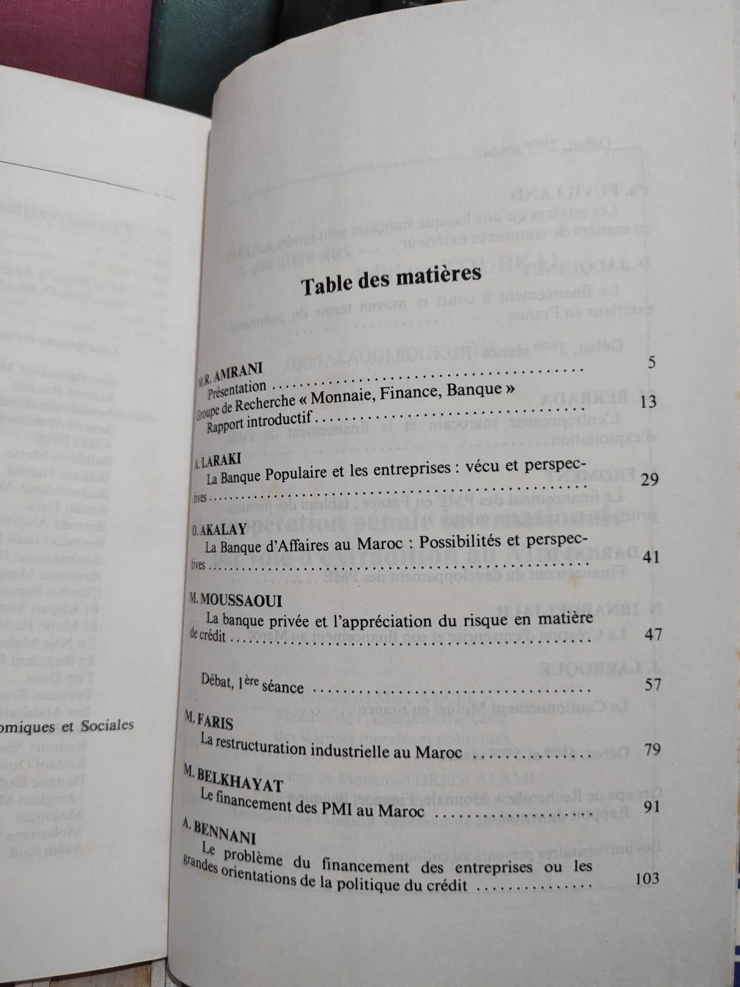 Akalay - Les relations banques-entreprises au Maroc