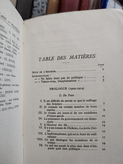 Alain - Politique