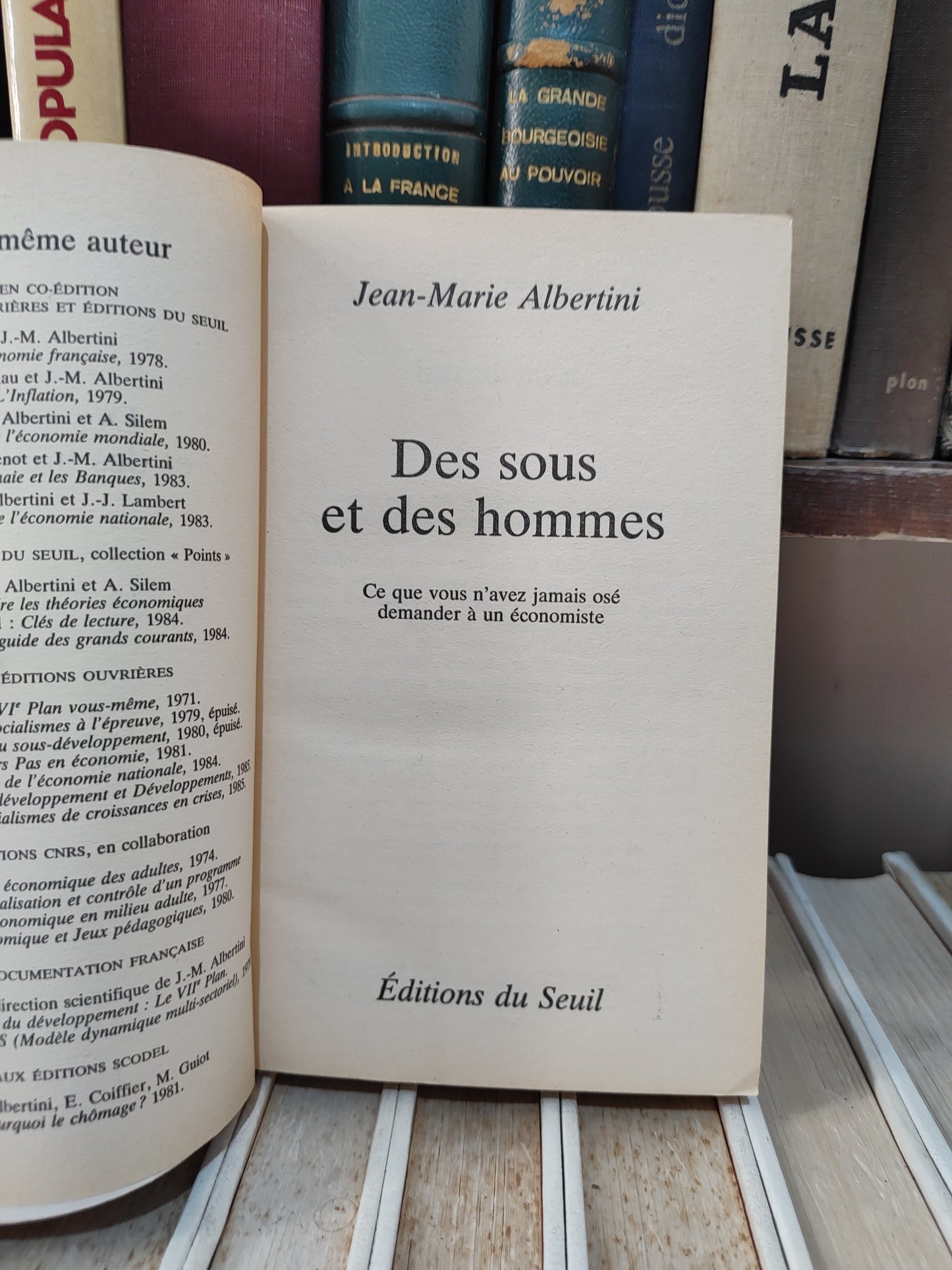 Albertini - Des sous et des hommes