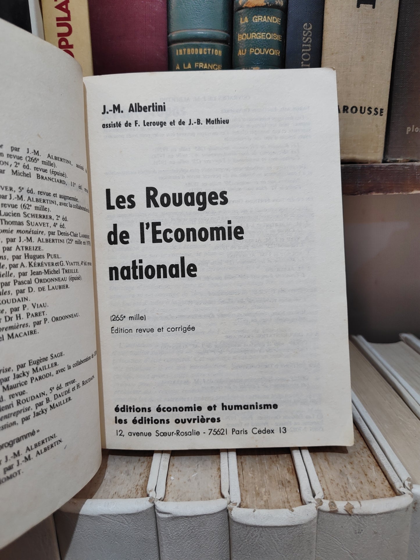 Albertini - Les rouages de l'économie nationale
