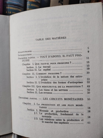 Albertini - Les rouages de l'économie nationale ; initiation économique