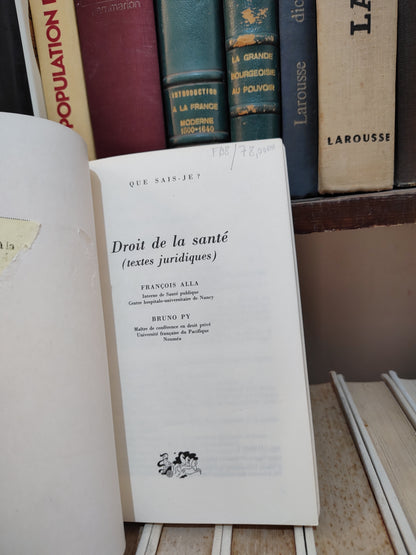 Alla - Droit de la santé ; textes juridiques
