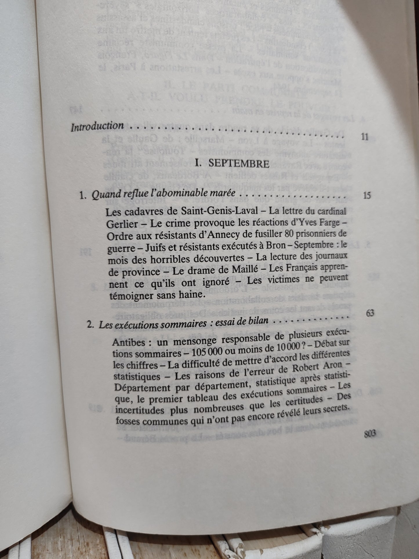 Amouroux - Les règlements de comptes  Sep 1944 Jan 1945