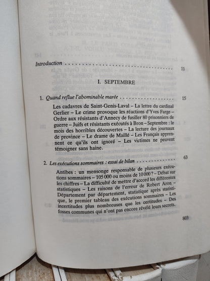 Amouroux - Les règlements de comptes  Sep 1944 Jan 1945