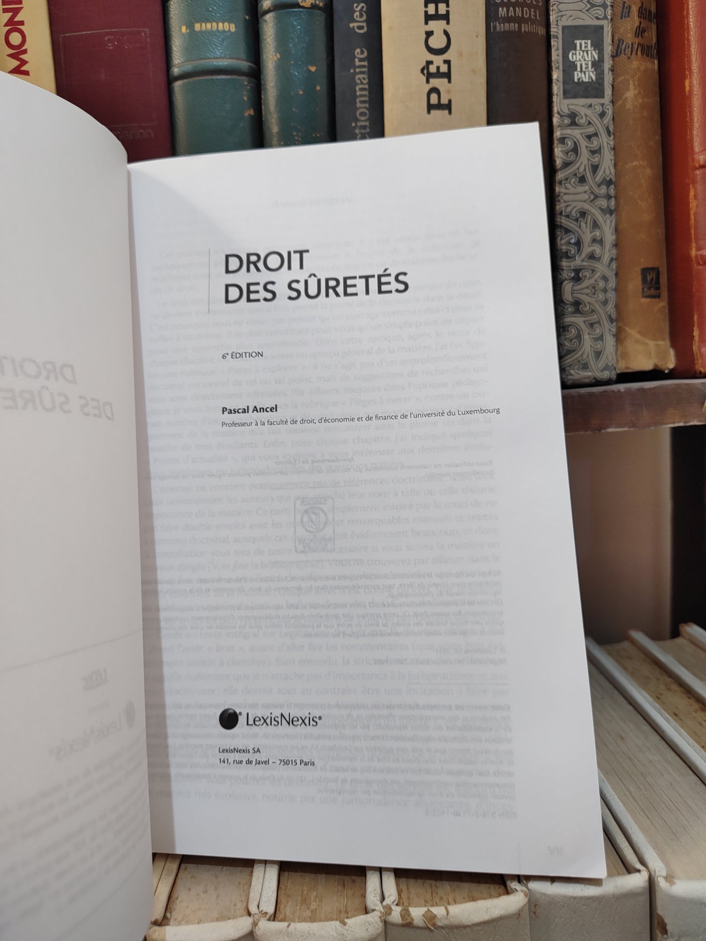 Ancel - Droit des suretés ; Objectif droit cours