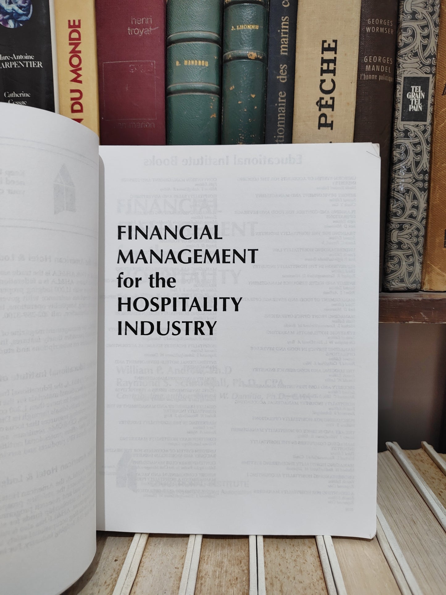 Andrew - Financial management for the hospitality industry
