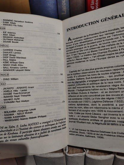 Anthologie de la poésie d'Afrique Noire d'expression française