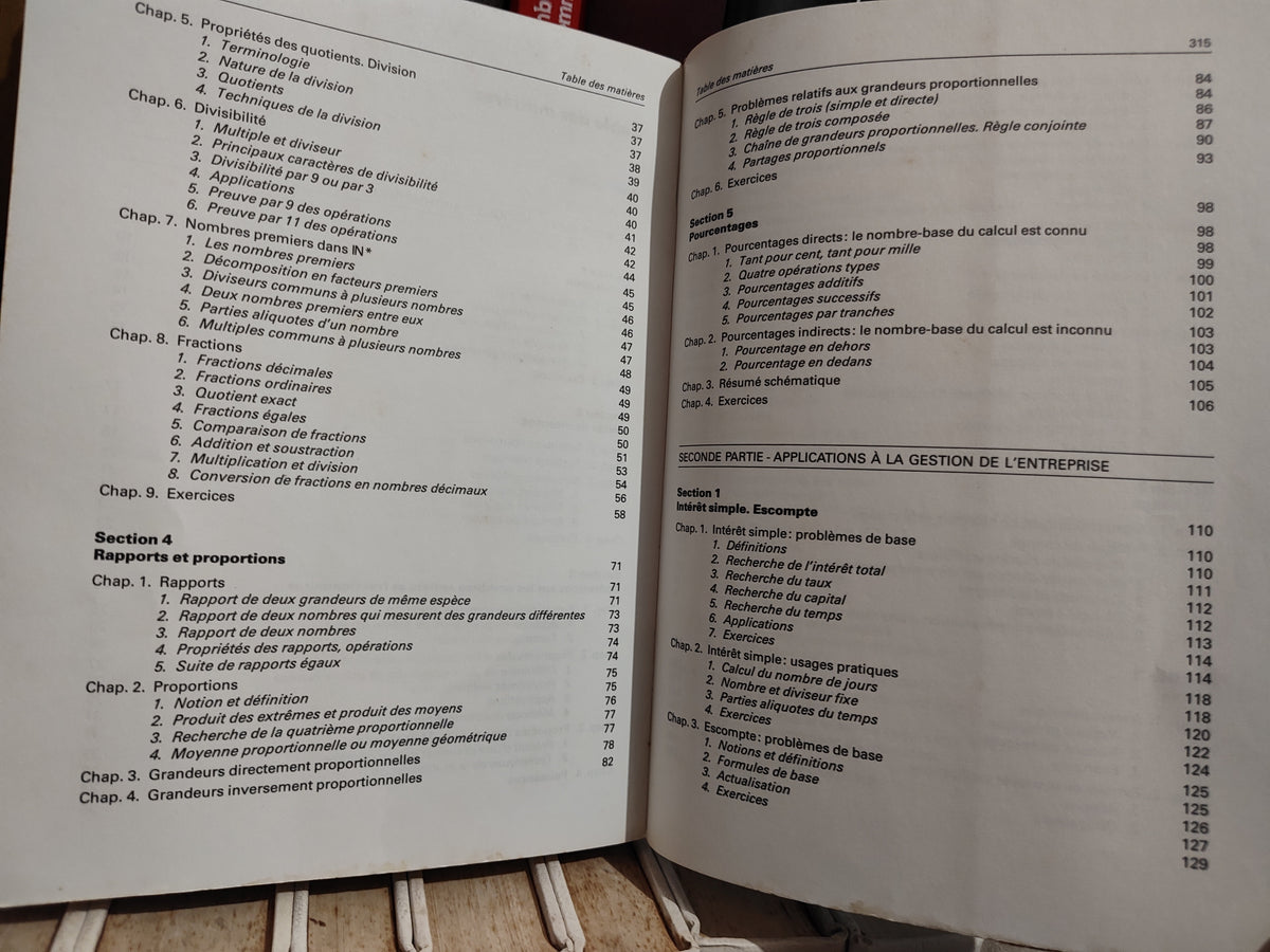 Apothéloz - Arithmétique appliquée à la gestion de l'entreprise