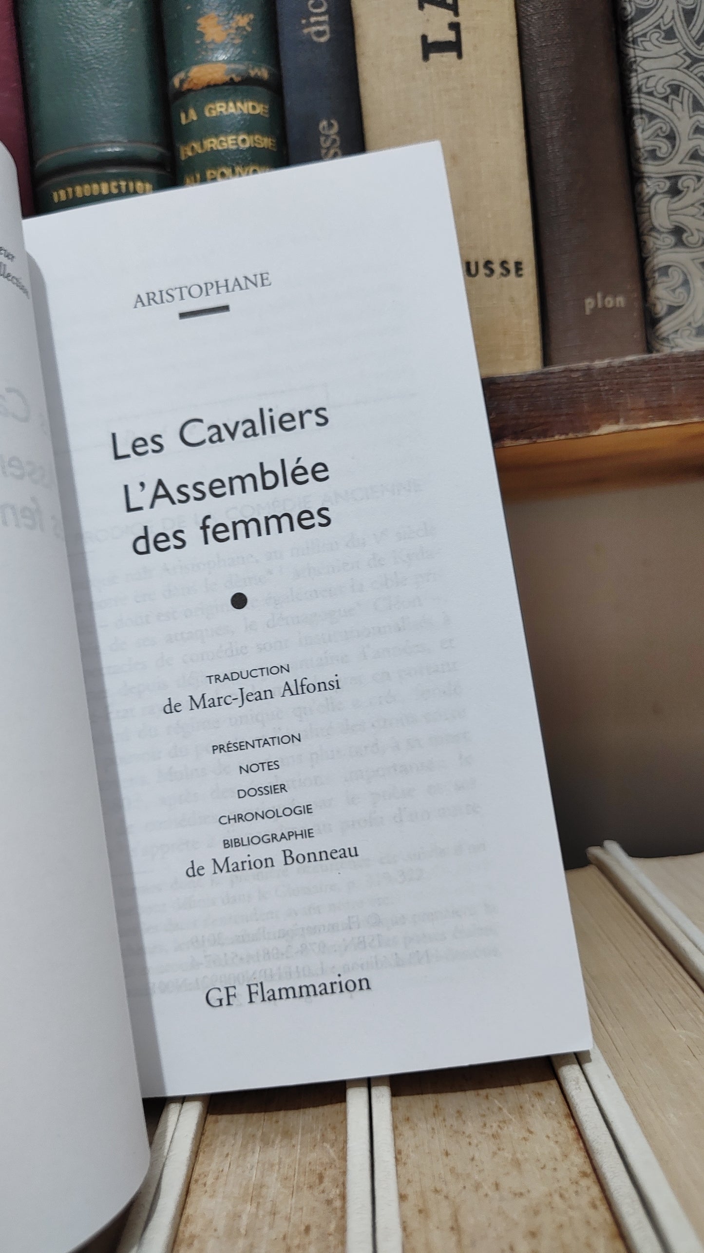 Aristophane - Les Cavalier L'assemblée des femmes