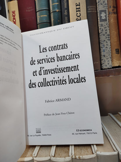 Armand - Les contrats de services bancaires et d'investissement des collectivités locales