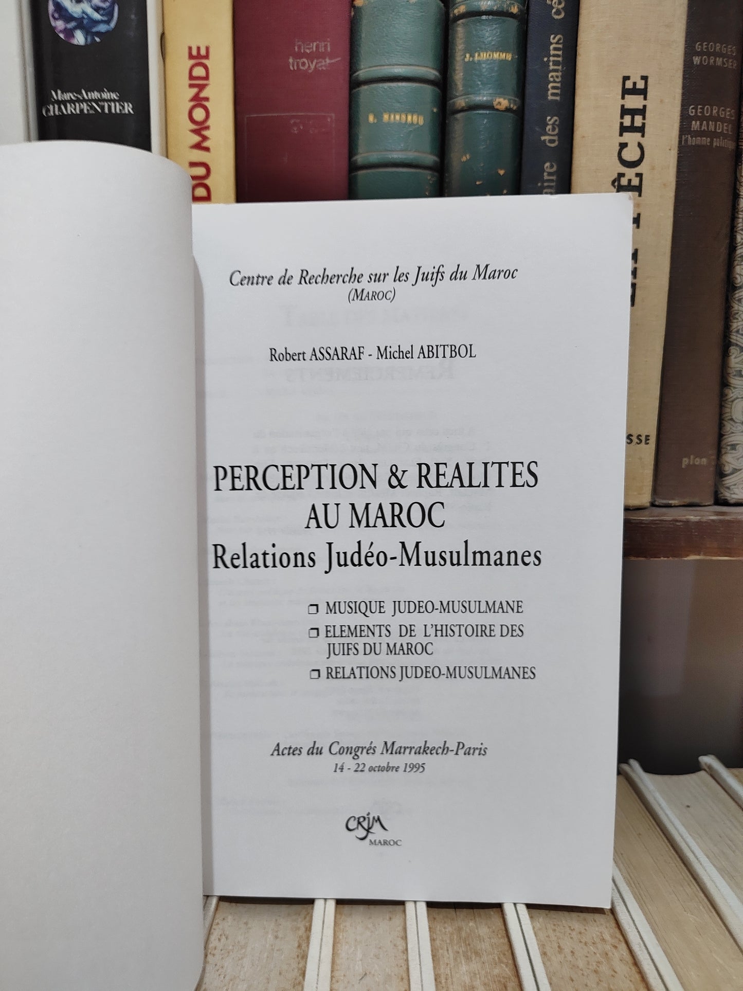 Assaraf - Perception et réalités au Maroc Relations Judéo Musulmanes