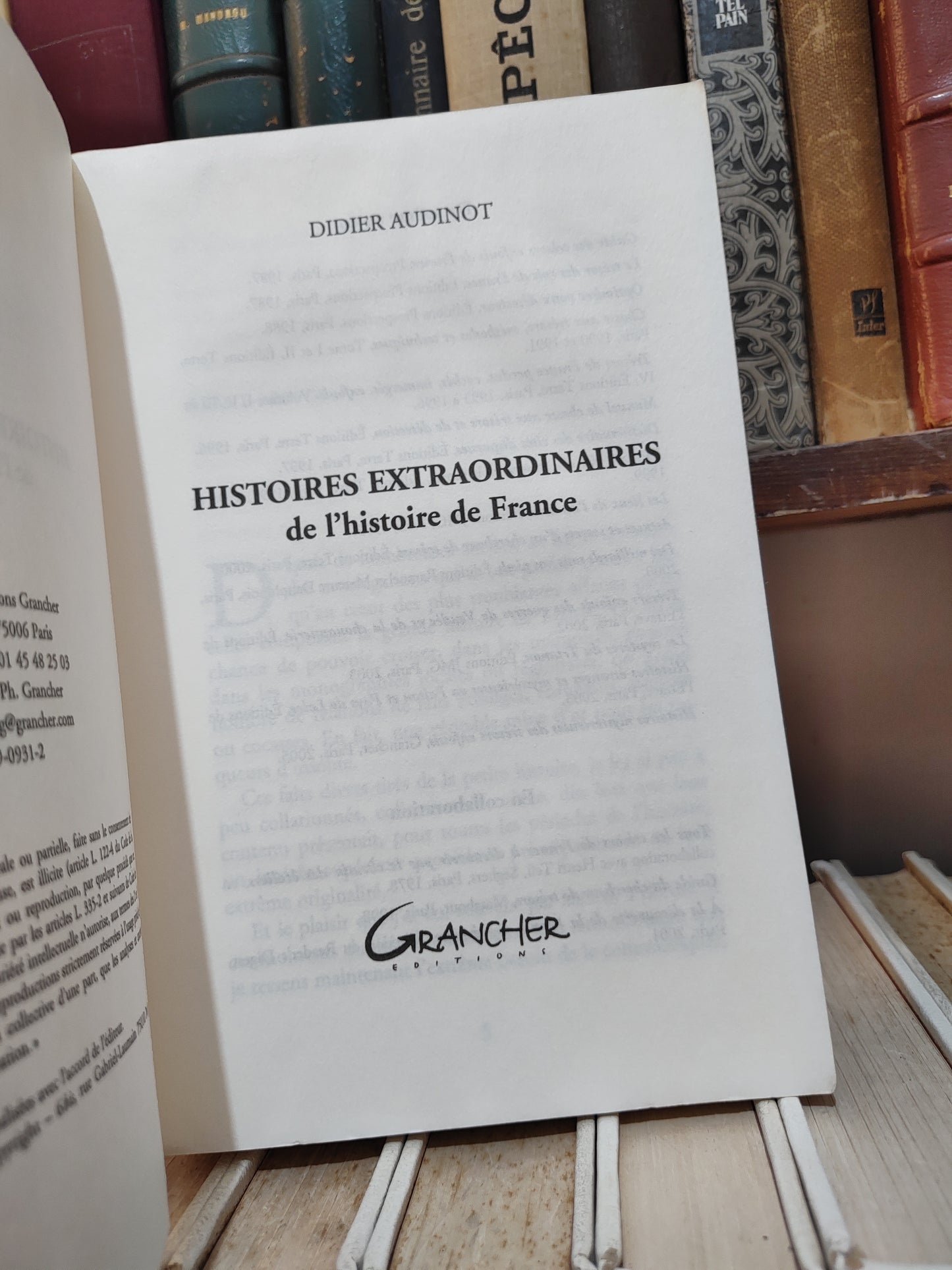 Audinot - Histoires extraordinaires de l'histoire de France