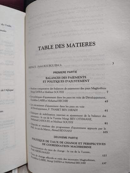 Balances des paiement et mécanismes d'ajustement dans les pays du Maghreb