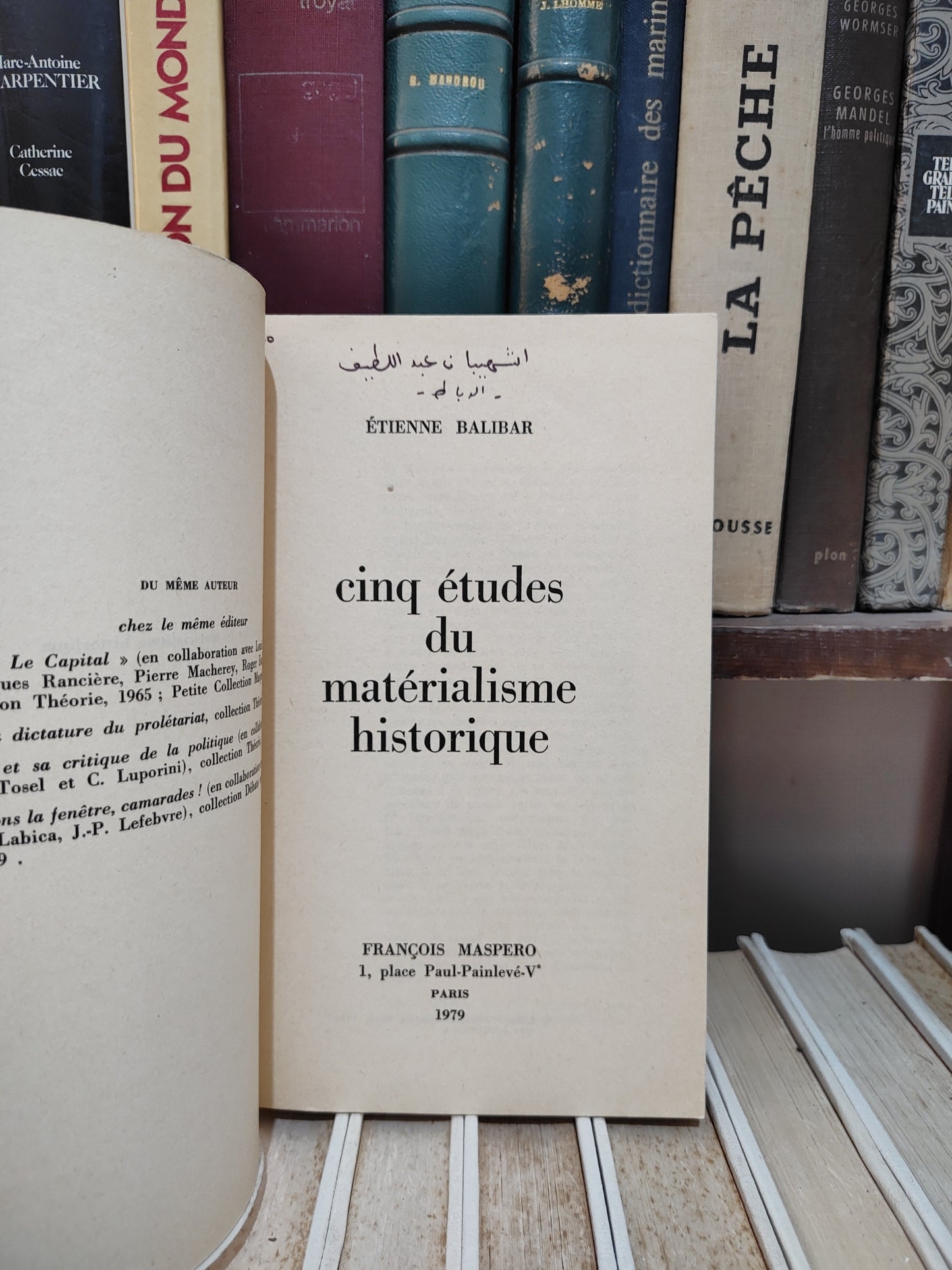 Balibar - Cinq études du matérialisme historique