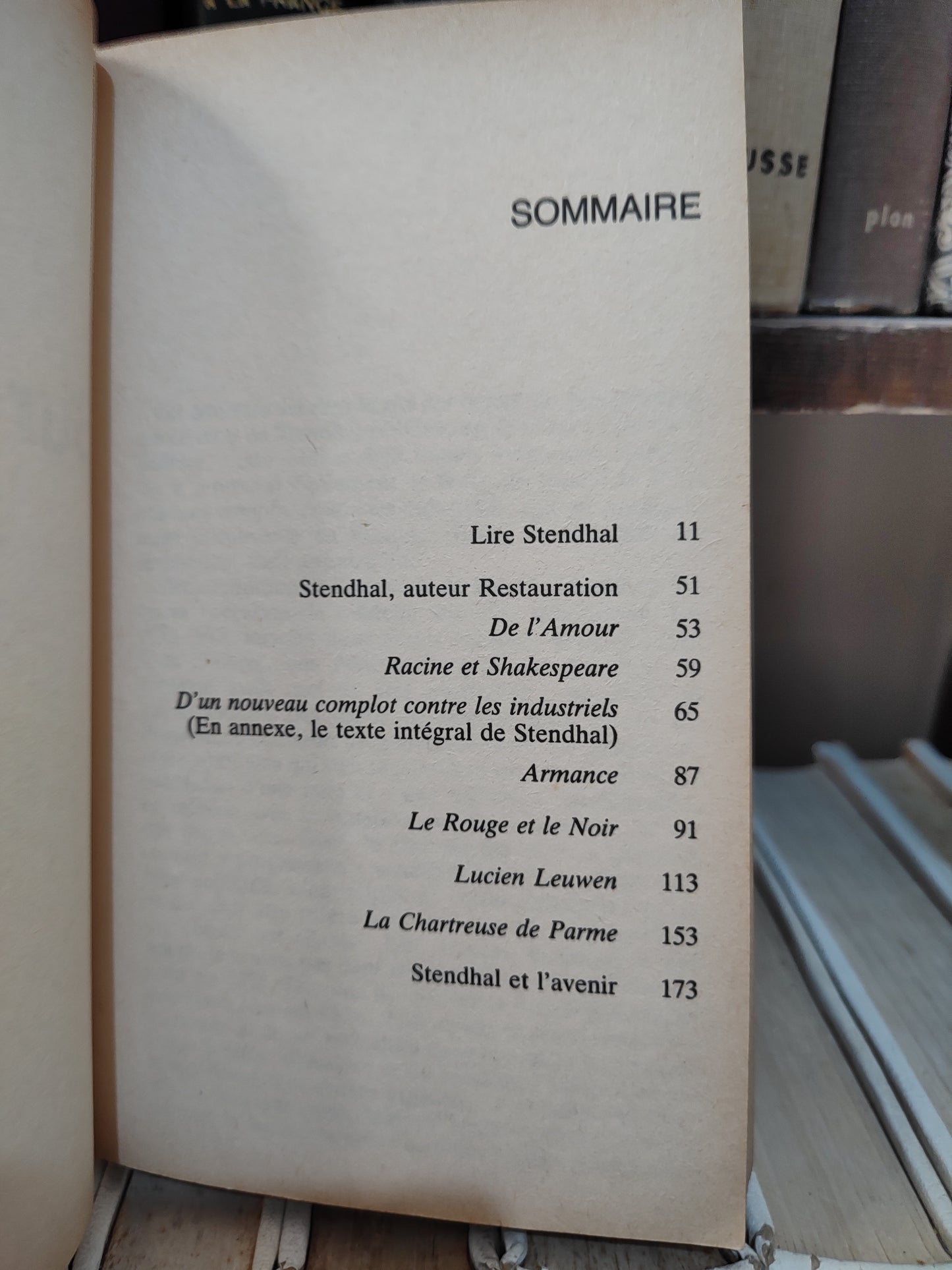 Barberis - Sur Stendhal essentiel