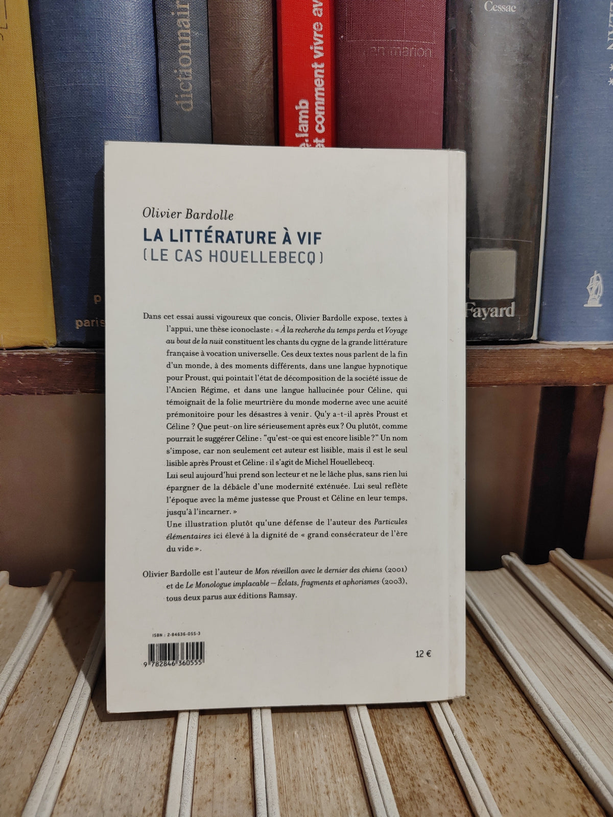 Bardolle - La littérature à vif le cas Houelbecq