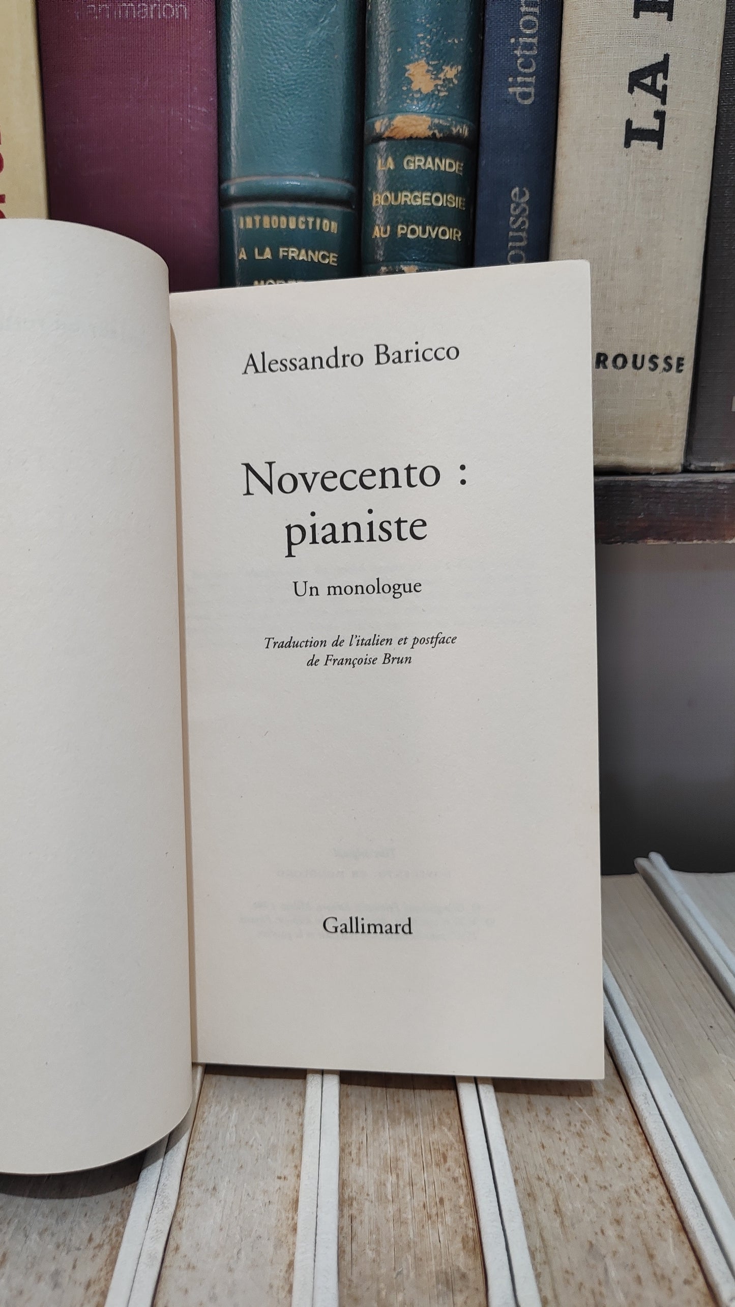 Baricco - Novecento pianiste