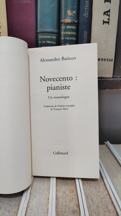 Baricco - Novecento pianiste