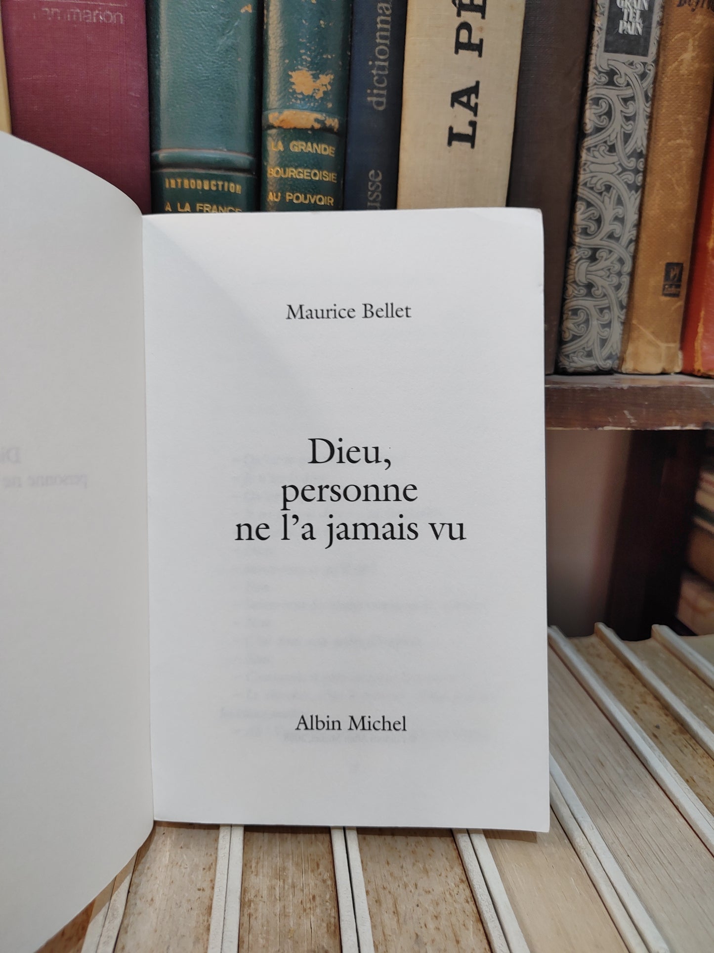 Bellet - Dieu, personne ne l'a jamais vu