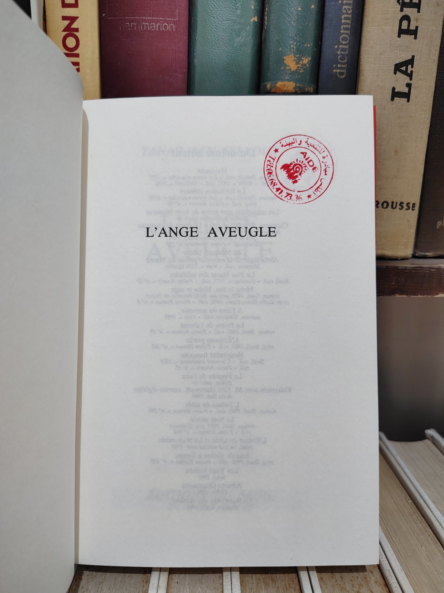 Ben Jelloun - L'ange aveugle