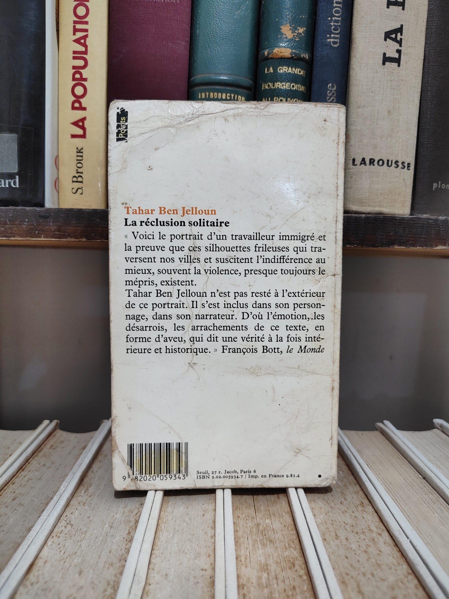 Ben Jelloun - La réclusion solitaire