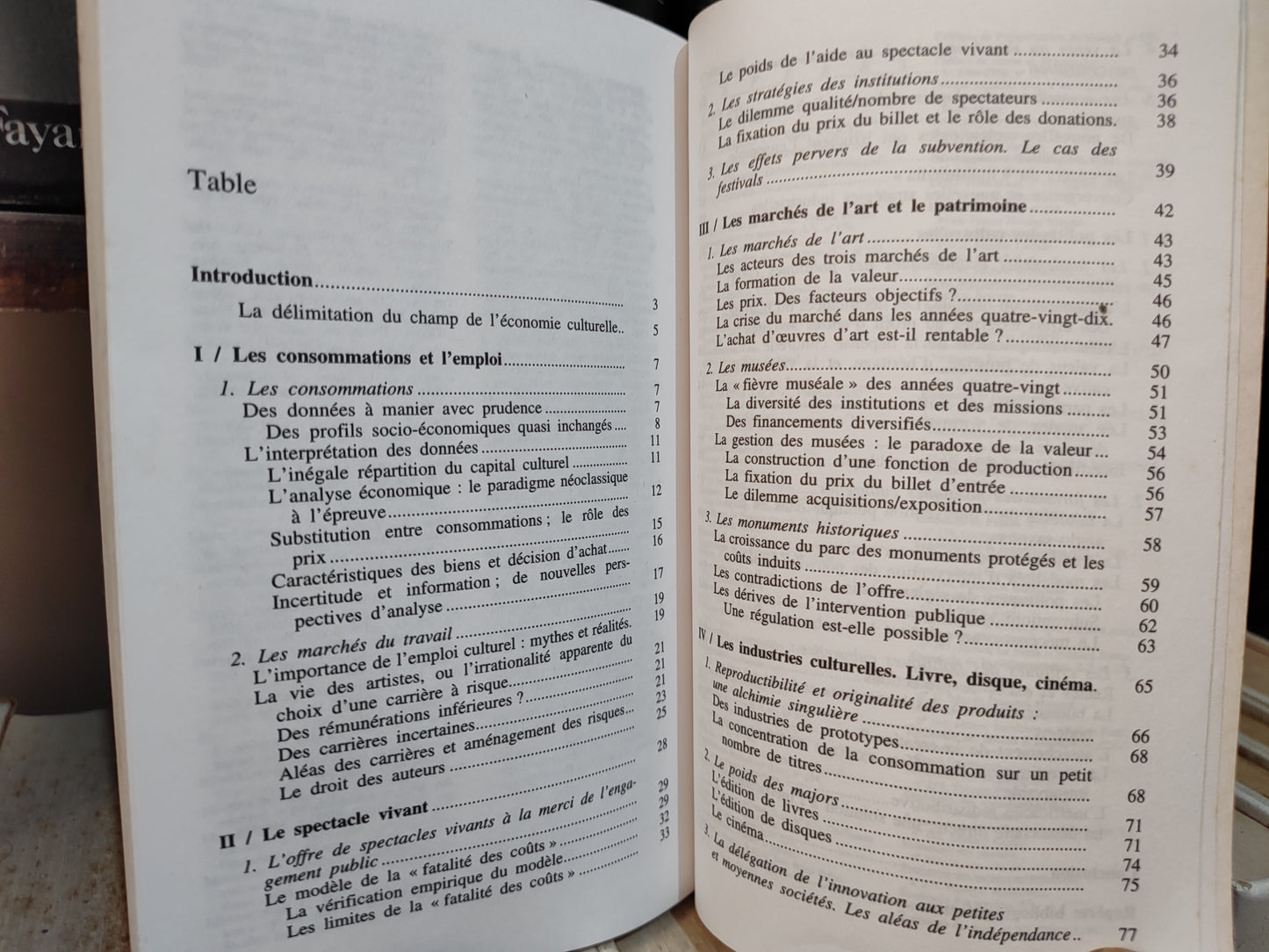 Benhamou - l'économie de la culture