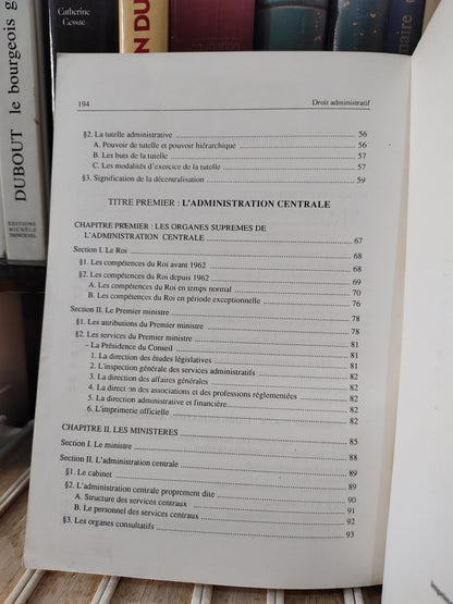 Benjelloun - Droit administratif 1 l'organisation administratif