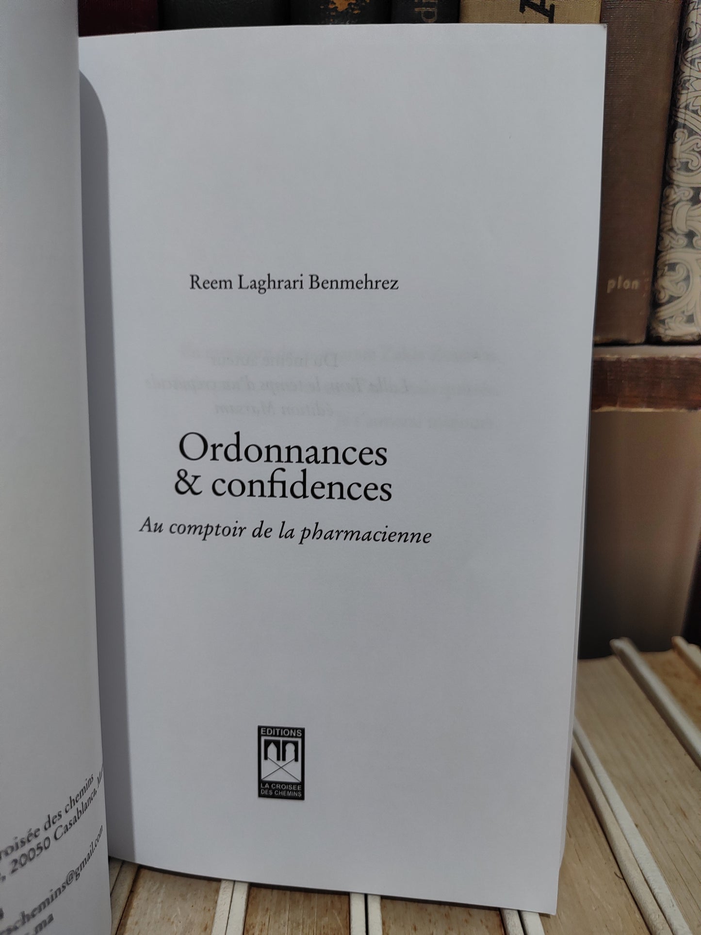 Benmehrez - Ordonnances et confidences