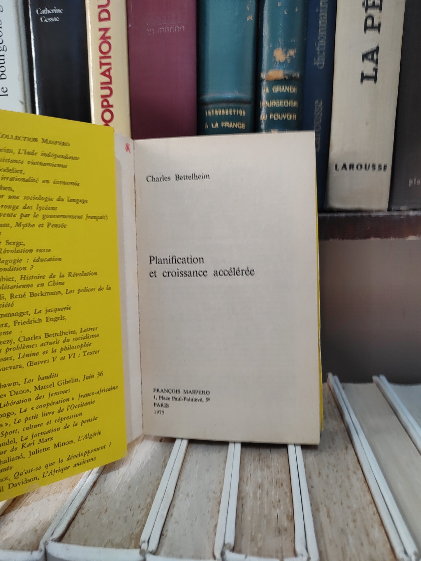 Bettelheim - Planification et croissance accélérée