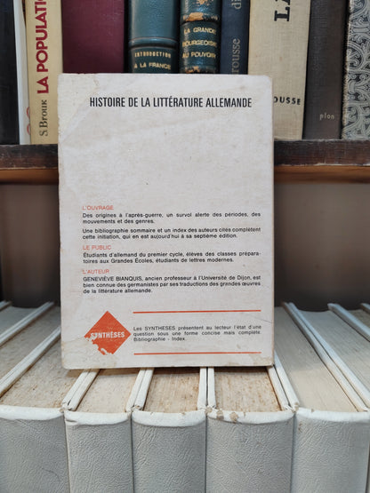 Bianquis - Histoire de la littérature allemande