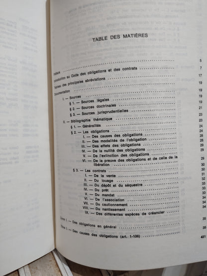 Blanc - Code annoté des obligations et des contrats tome 1