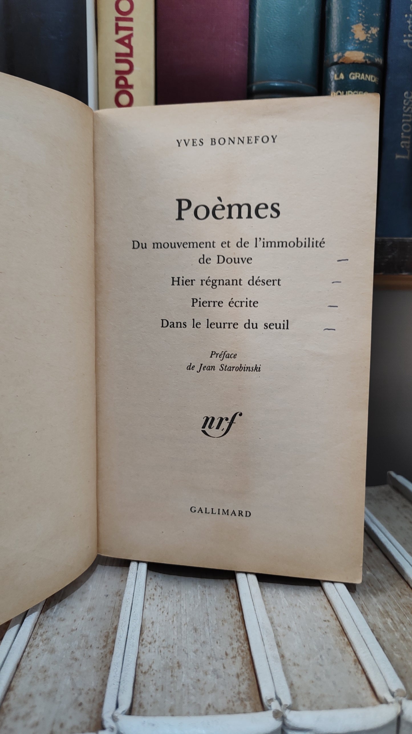 Bonnefoy - Poèmes