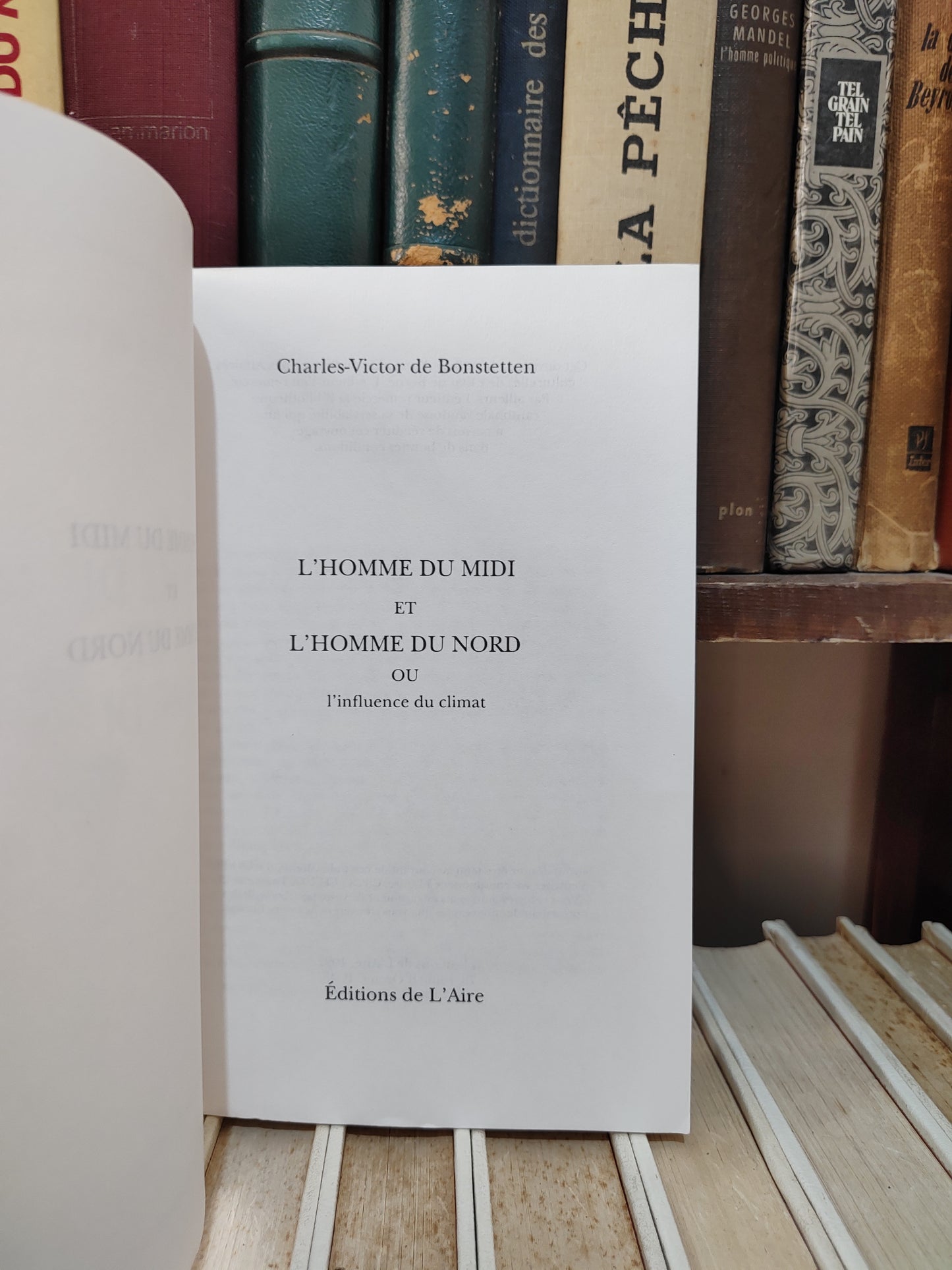 Bonstetten è L'homme du midi et l'homme du Nord